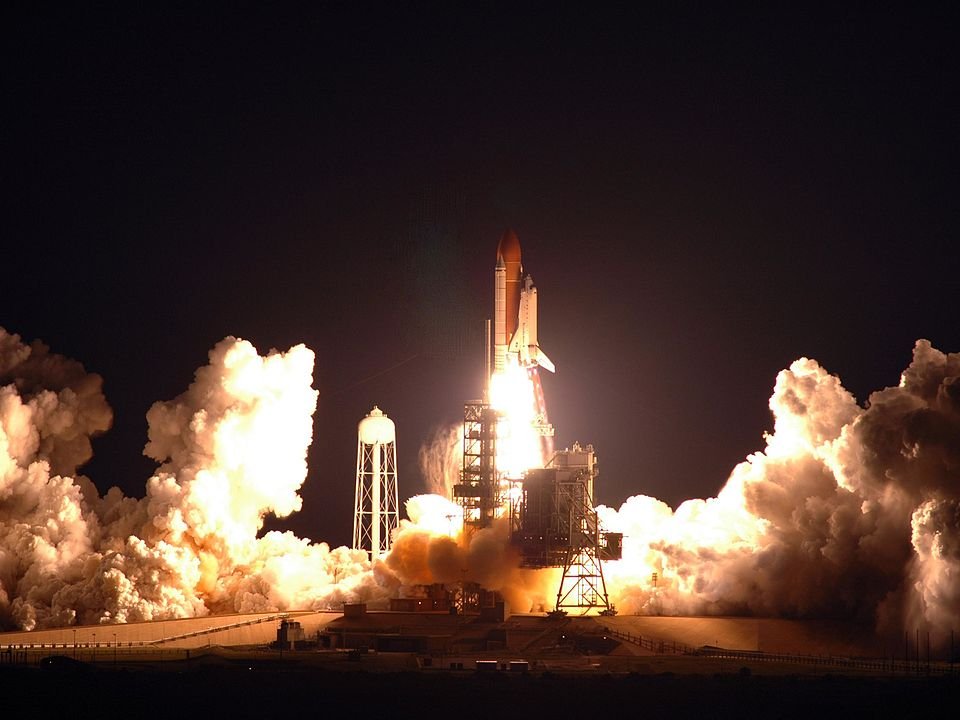 STS-123 launch operations photography