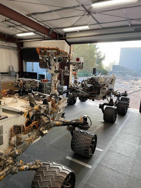 Head of Mast on Mars Rover Curiosity