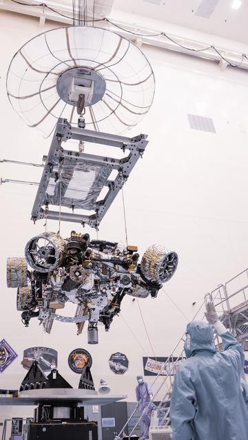 Mars 2020 Perseverance Rover Mass Properties Test